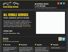 Tablet Screenshot of crowngarages.com